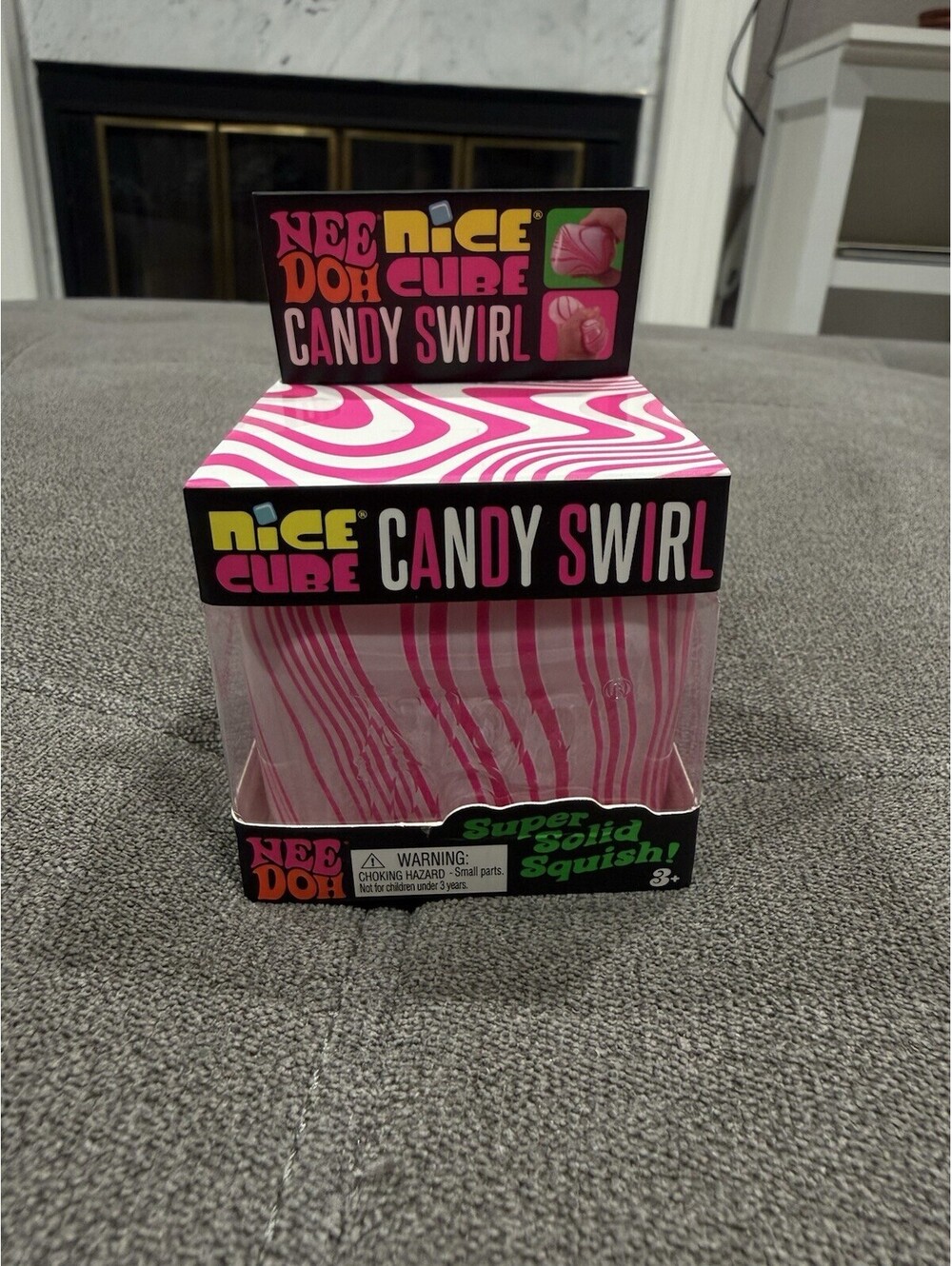 Schylling Nee Doh Nice Cube Candy Swirl Super Solid Squish